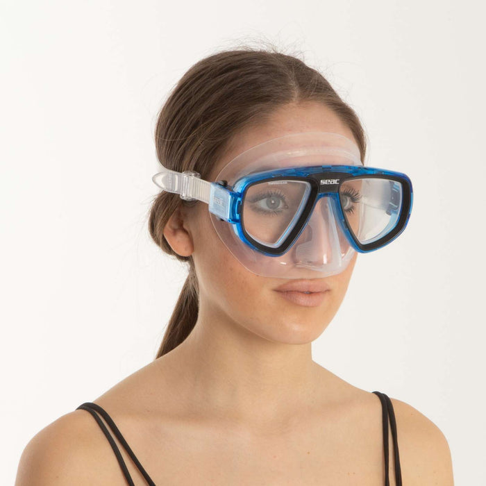 Máscara de snorkel de buceo Extreme 50 Claro-Azul Claro Seac 75-65BC-SKL