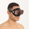 Máscara de snorkel de buceo Extreme 50 Negra-Roja Seac 75-65NR-SBL