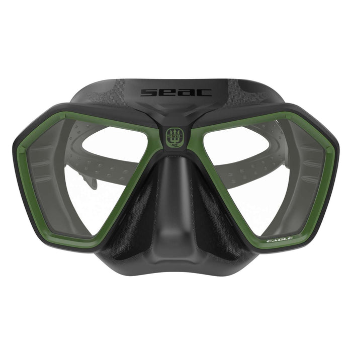 Máscara de Freediving y Spearfishing Eagle Negra-Verde Seac 75-66V-SBL