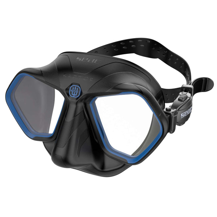 Máscara de Apnea y Pesca Submarina Raptor Negro-Azul Seac 75-68B-SBL