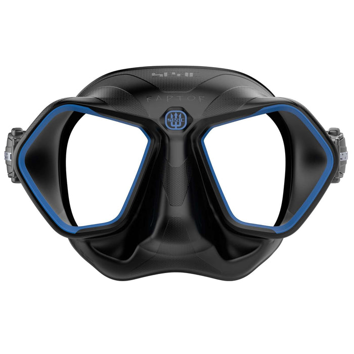 Máscara de Apnea y Pesca Submarina Raptor Negro-Azul Seac 75-68B-SBL