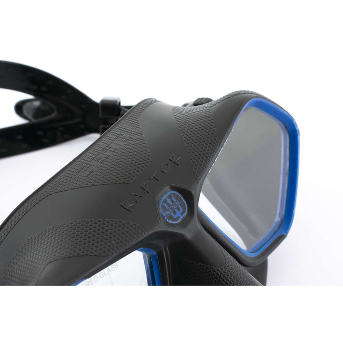 Máscara de Apnea y Pesca Submarina Raptor Negro-Azul Seac 75-68B-SBL