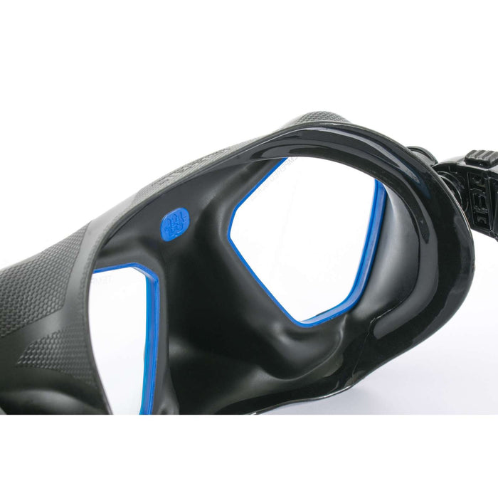 Máscara de Apnea y Pesca Submarina Raptor Negro-Azul Seac 75-68B-SBL