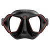 Máscara de Apnea y Pesca Submarina Raptor Negro-Rojo Seac 75-68R-SBL