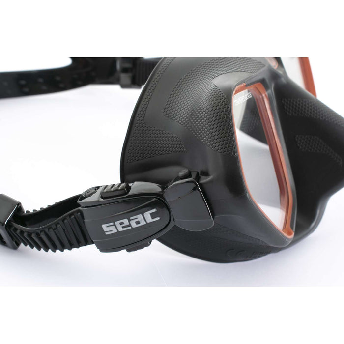 Máscara de Apnea y Pesca Submarina Raptor Negro-Rojo Seac 75-68R-SBL