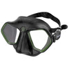 Máscara de Apnea y Pesca Submarina Raptor Negro-Verde Seac 75-68V-SBL