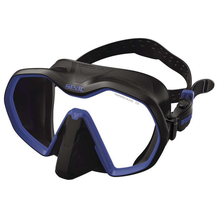 Máscara de Buceo Icona Negra-Azul Seac 75-69NB-SBL