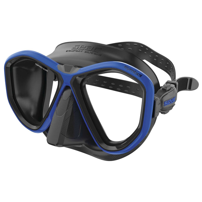 Máscara de Buceo Symbol Negra-Azul Seac 75-70B-SBL