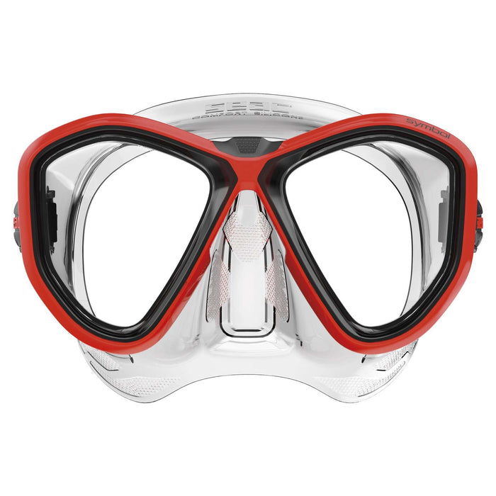 Máscara de Buceo Symbol Transparente-Roja Seac 75-70R-SKL