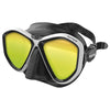 Máscara de Buceo Symbol Negra-Blanca Lentes Espejadas Seac 75-70W-SBL-LS