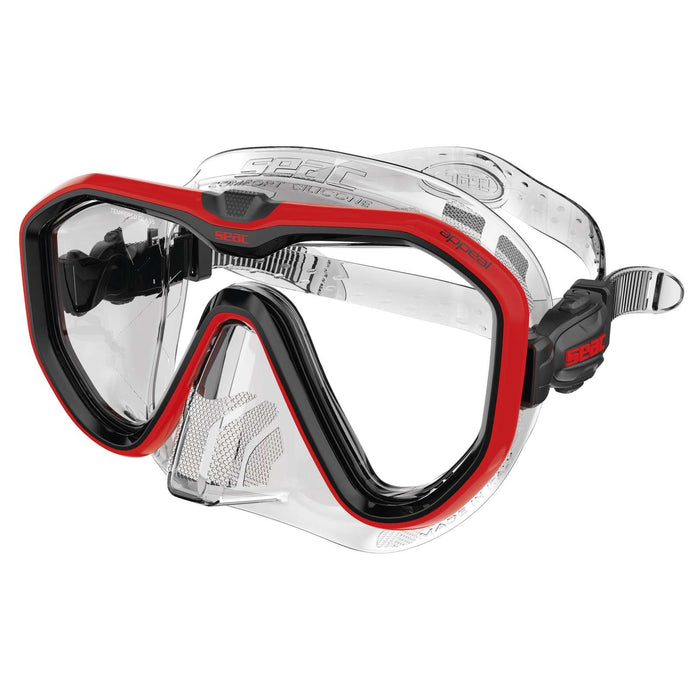Máscara de Buceo Appeal Transparente-Roja Seac 75-73R-SKL