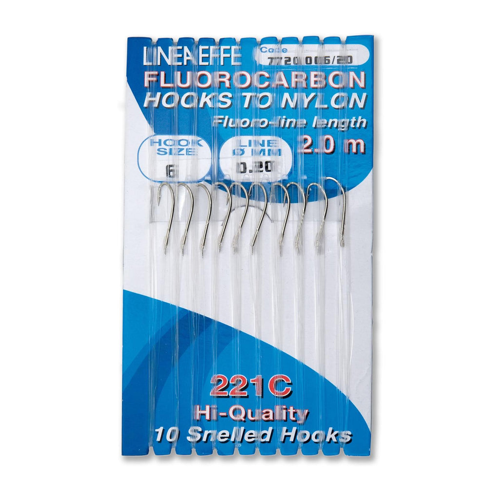 Ganchos de Pesca 221C Fluoro Rig Talla 6 Diámetro 0,20 Lineaeffe 7720006-20