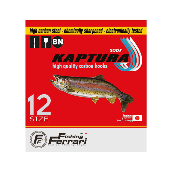 Anzuelos de Pesca Sode Flatted Kaptura Tamaño 4 Pesca Ferrari 7953104