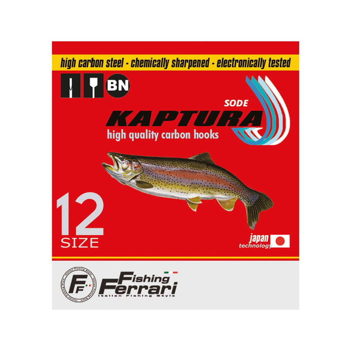 Anzuelos de Pesca Sode Flatted Kaptura Tamaño 8 Pesca Ferrari 7953108