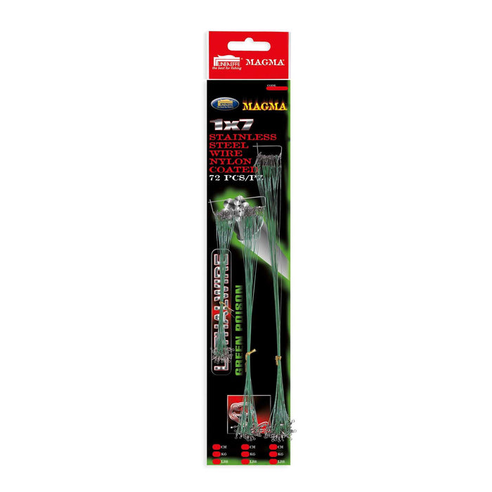 Línea de Acero Cavetto Acciaio 1x7 Verde Líneaeffe 7980230