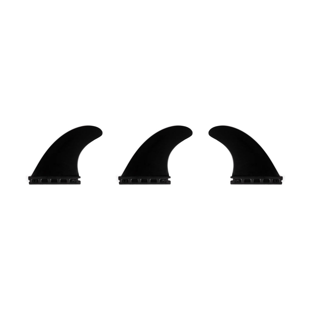Juego de Aletas Thruster Estándar de Un Solo Tab Negro Surflogic 81002