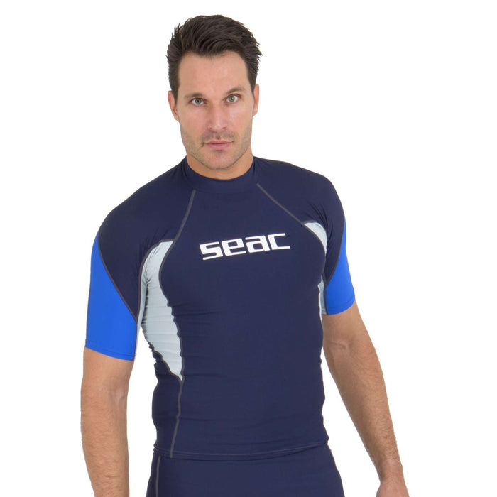 Camisa de Protección Raa Corta Evo Hombre Azul Oscuro XS Seac 9317-01