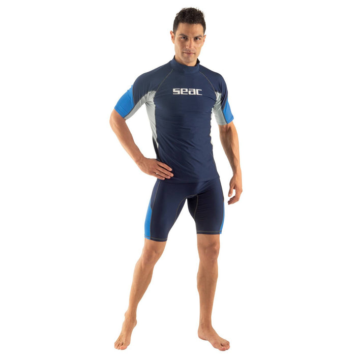 Camisa de Protección Raa Corta Evo Hombre Azul Oscuro S Seac 9317-02
