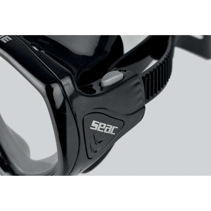 Máscara de Snorkel de Buceo Uno Negra Seac 9449N