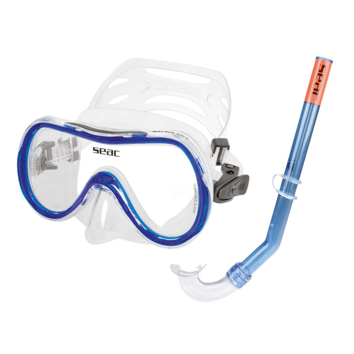 Kit de Esnórquel Salina Slt Z Grande Claro-Azul Seac 9459B
