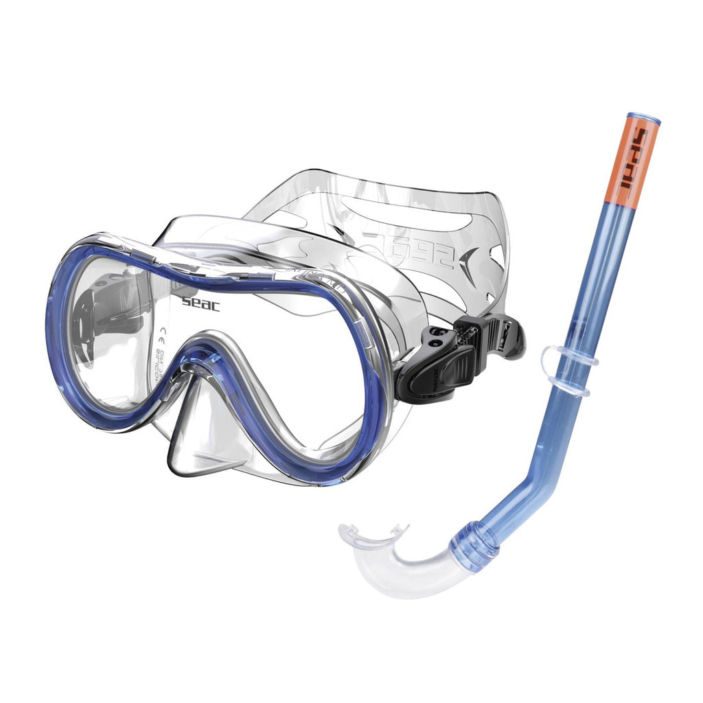 Kit de Esnórquel Salina Md Slt Z Piccolo Claro-Azul Seac 9462B