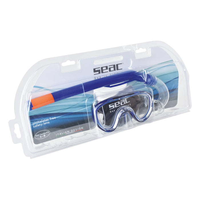 Kit de Esnórquel Marina Slt Z Piccolo Claro-Azul Seac 9468B