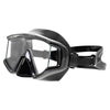 Máscara de buceo panorámica grande negra Marlin 9897