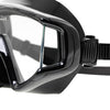 Máscara de buceo panorámica grande negra Marlin 9897