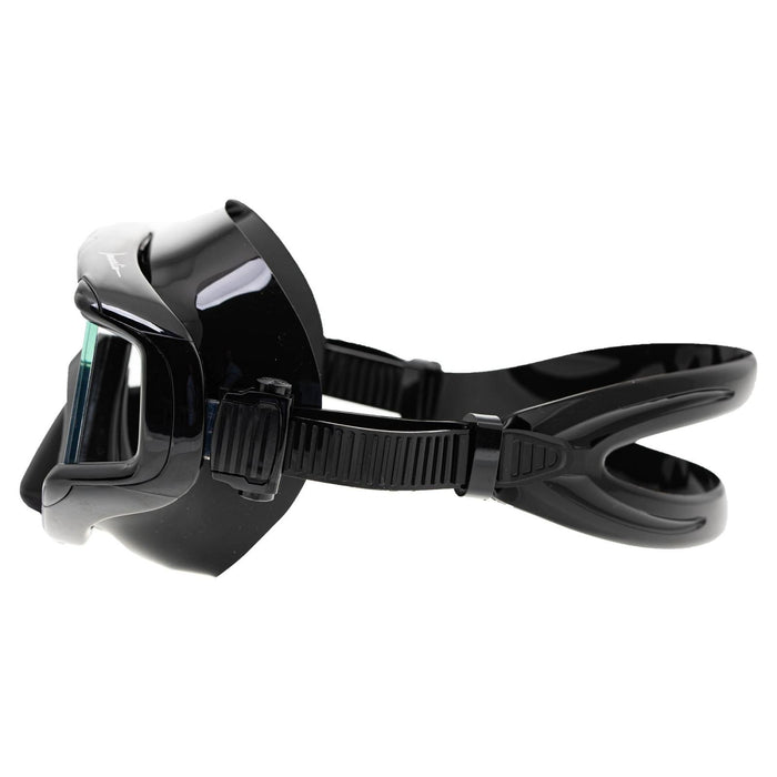 Máscara de buceo panorámica grande negra Marlin 9897