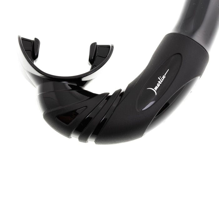 Tubo de snorkel clásico negro Marlin 9903