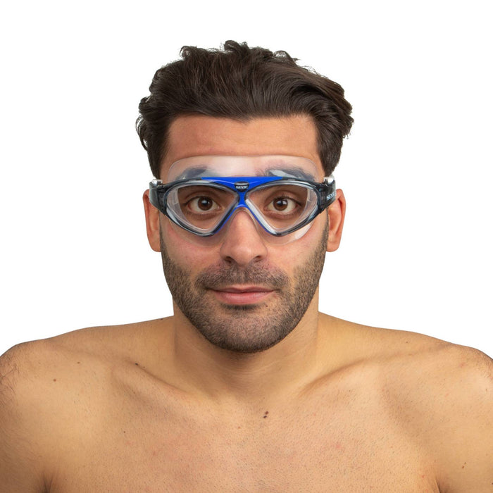 Máscara de Natación Vision Hd Claro-Azul Seac 9908B