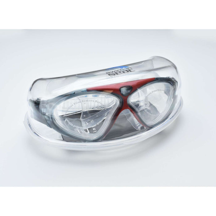 Máscara de Natación Vision Hd Transparente-Rojo Seac 9908R