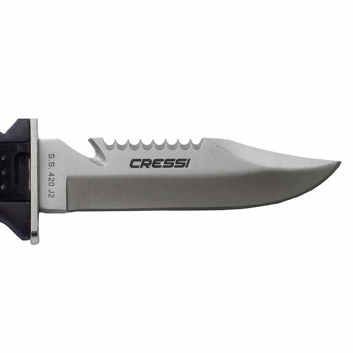 Cuchillo de buceo Skorpion Negro 25cm Cressi RC559000