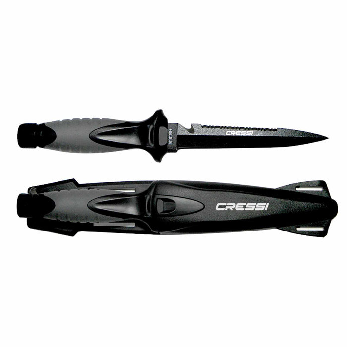 Cuchillo de buceo Finisher Negro 24,5cm Cressi RC559300