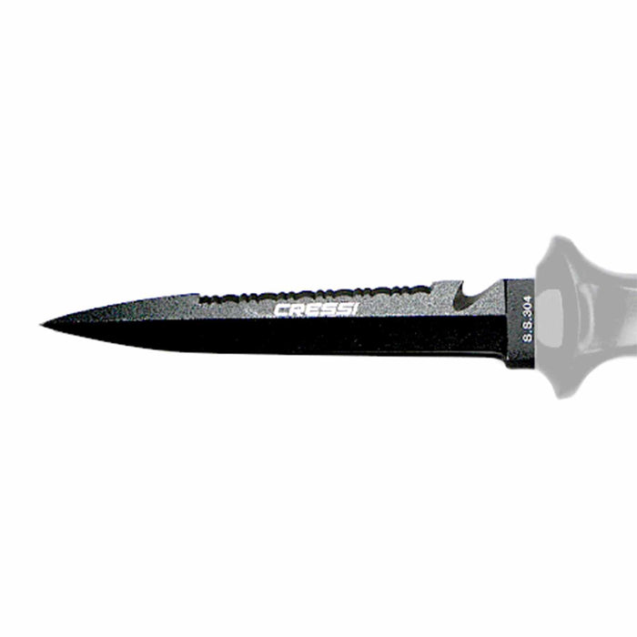 Cuchillo de buceo Finisher Negro 24,5cm Cressi RC559300