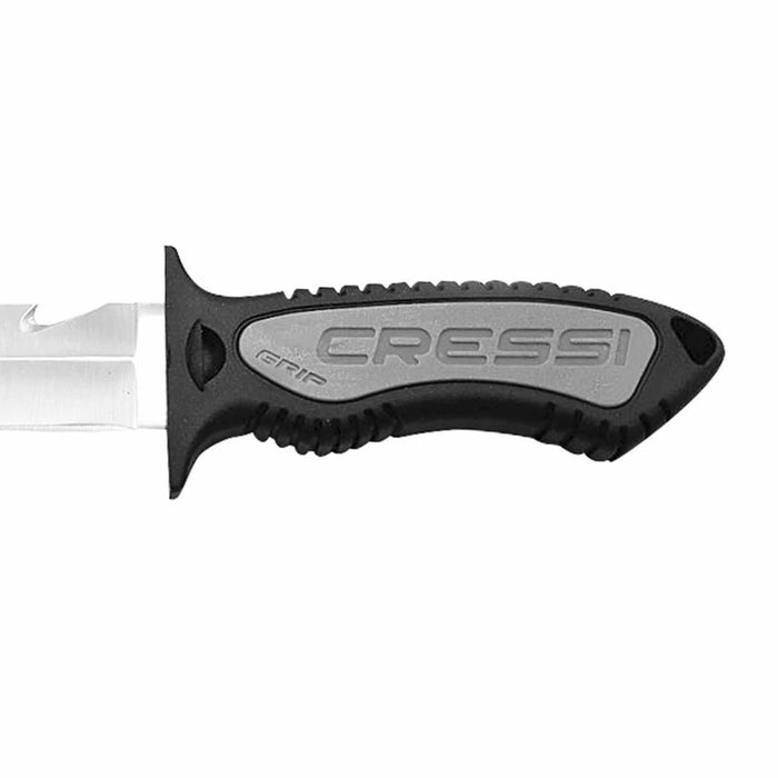 Cuchillo de buceo Grip Titanio Negro 15,7cm Cressi BRC559420
