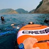 Boya de freediving entrenamiento Pro rojo-fluor Cressi BTA611980
