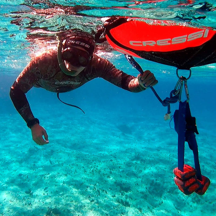 Boya de freediving entrenamiento Pro rojo-fluor Cressi BTA611980