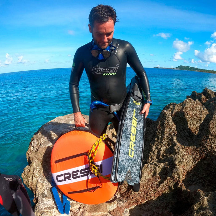 Boya de freediving entrenamiento Pro rojo-fluor Cressi BTA611980