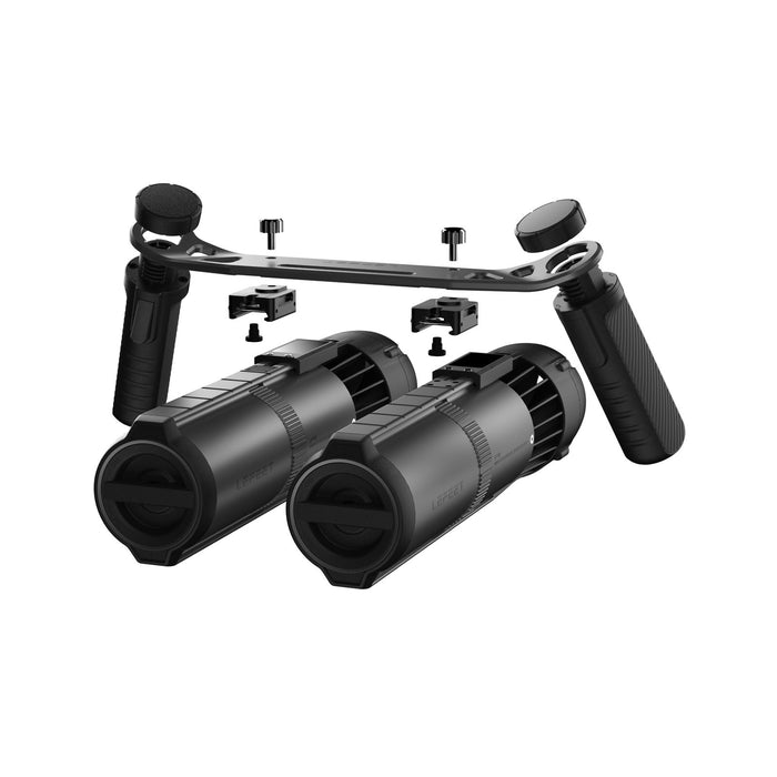 Kit de doble riel para scooters submarinos P1 y P1 XR Negro Lefeet C041001