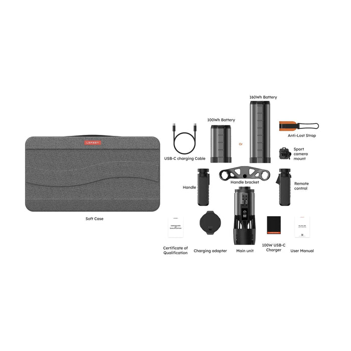 Scooter submarino P1 XR Set doble Negro Lefeet C041023_2