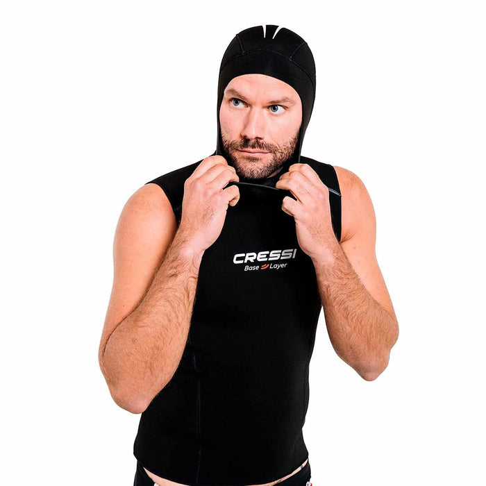 Chaleco con capucha hombre 2,5-5mm negro XXL-6 Cressi LW476216
