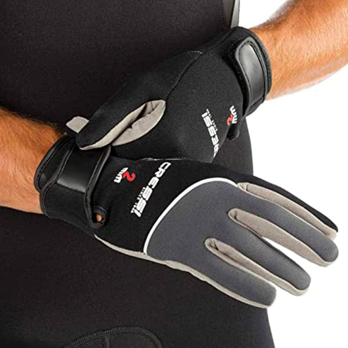 Guantes de buceo Tropical 2mm Negro-Gris S Cressi LX475301
