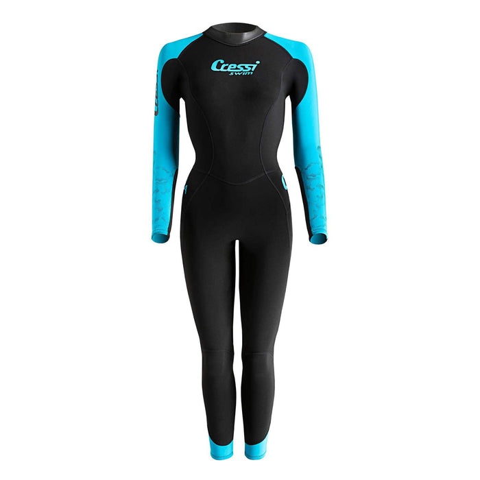 Traje de neopreno Karua Mujer 3-2mm Negro-Turquesa M-3 Cressi DG003003