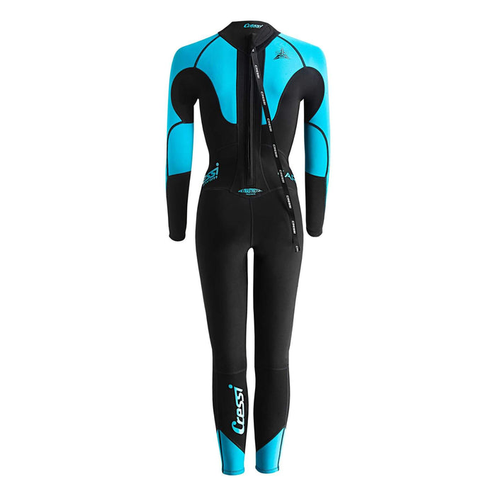 Traje de neopreno Karua Mujer 3-2mm Negro-Turquesa M-3 Cressi DG003003