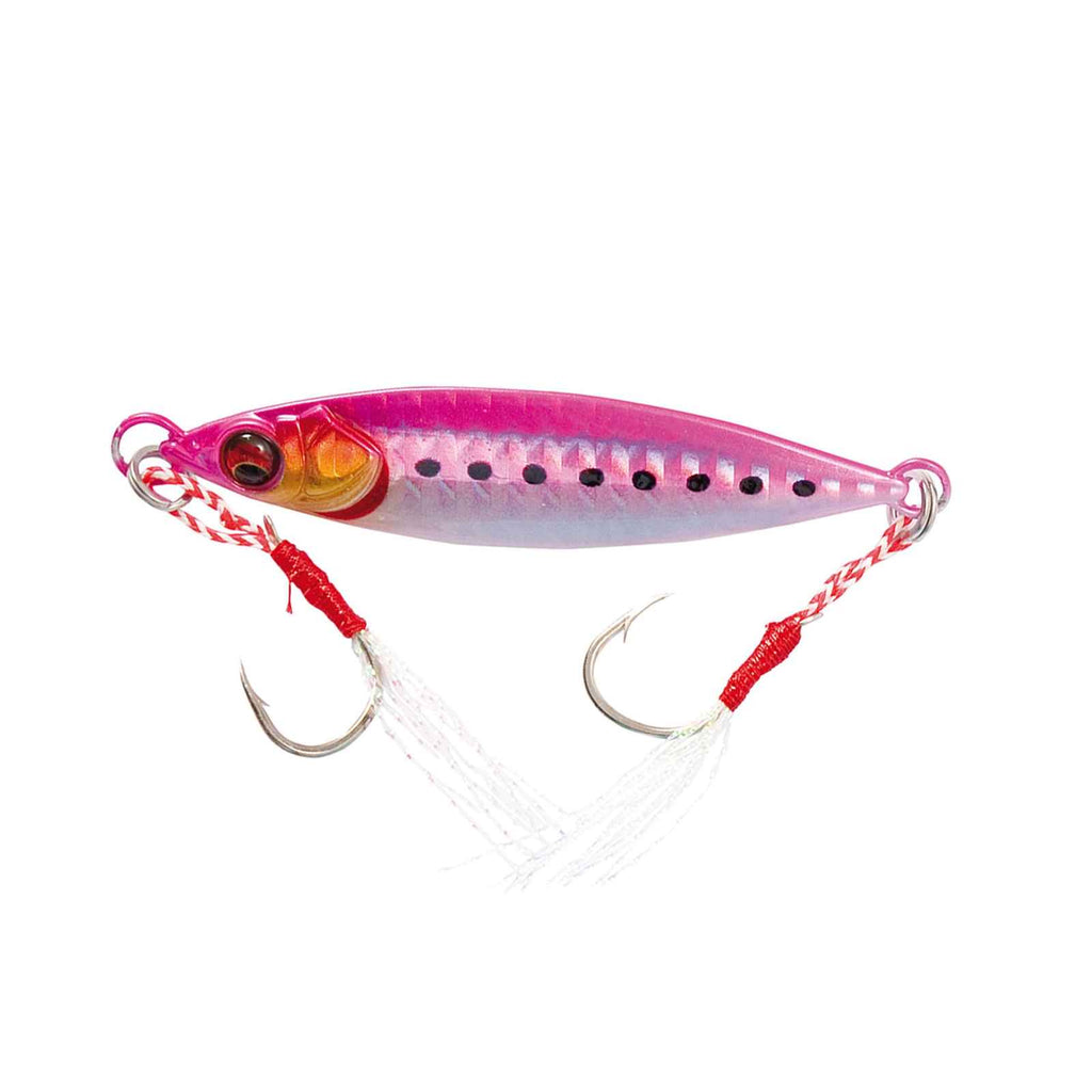 Cebo Splinter Jig Metálico Rosa Puntos Negros 30g Nomura NM42420130