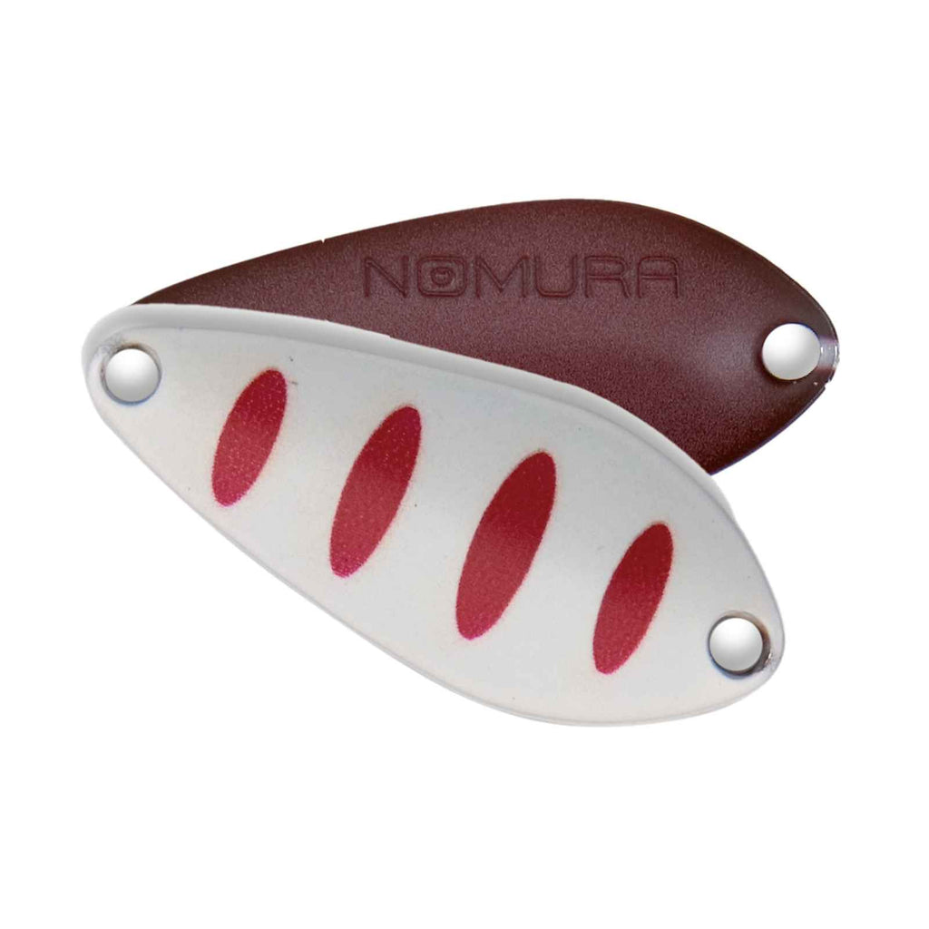Cebo Aki Cucharilla Blanca Rayas Rojas 3g Nomura NM46370130