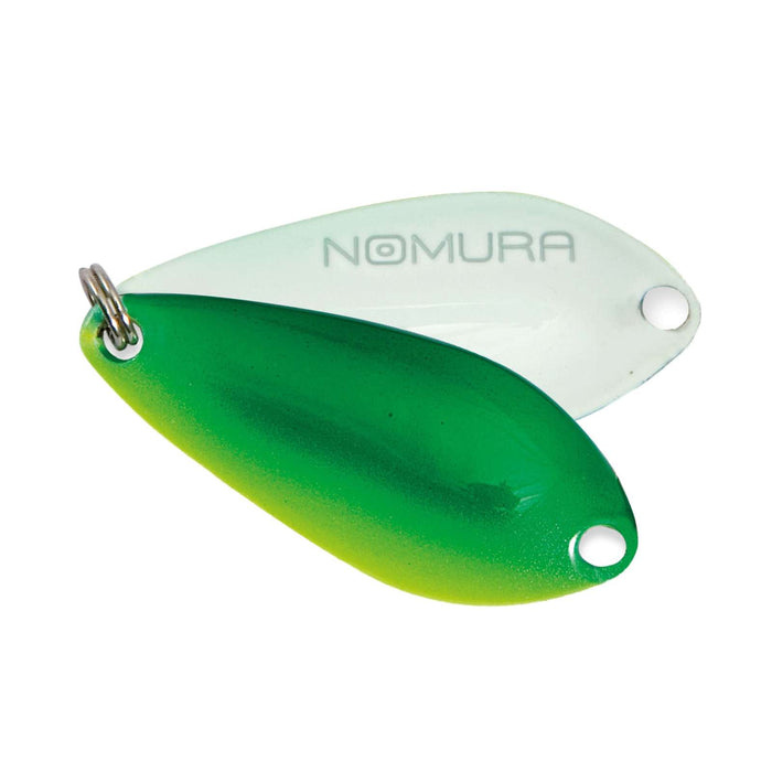 Cebo Aki Cucharilla Verde Oscuro Raya Amarilla 3g Nomura NM46370930