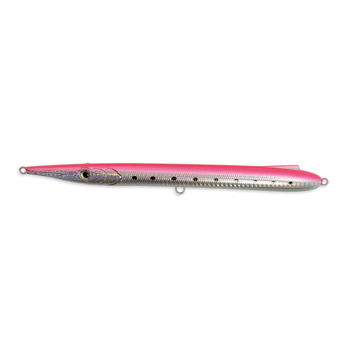 Cebo Hokkai Needle Plateado Rosa 21cm 30g Nomura NM61475021