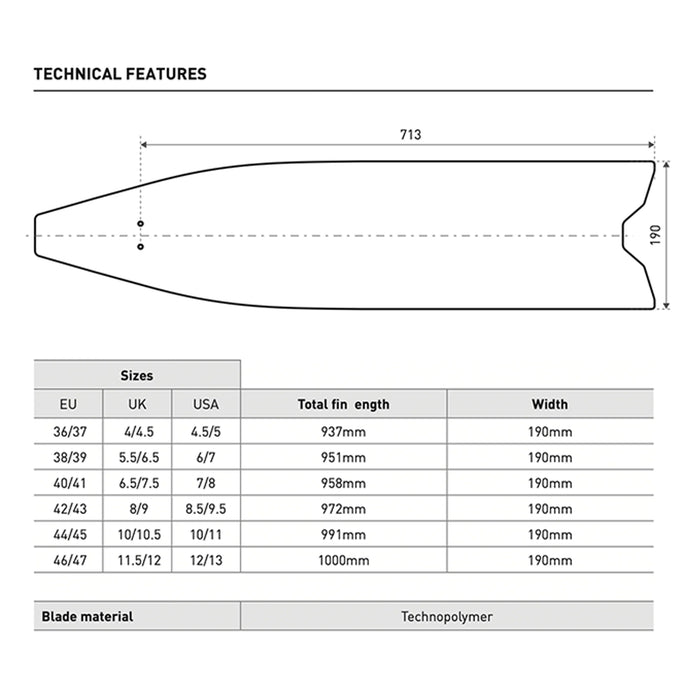 Freediving Fins Mares X-Wing Pro